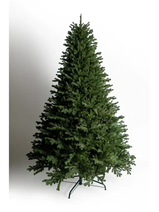 Brad artificial Imperial 240 cm QC368, 1250 Ramuri 2D + 3D PE, Circumferinta Bazei 302 cm